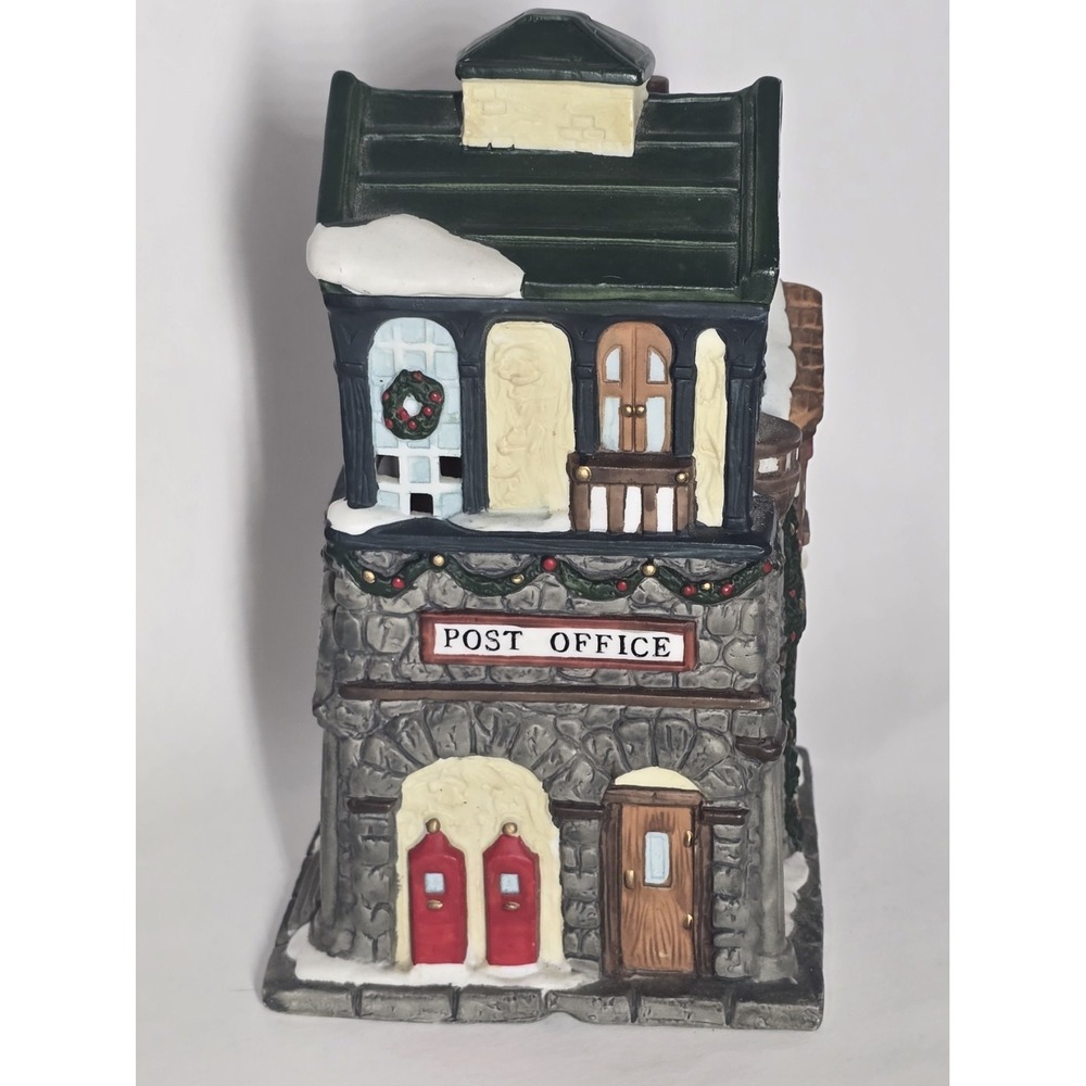 Mercuries 1994‎ Christmas Village Post Office Light-Ready Vintage Holiday...
